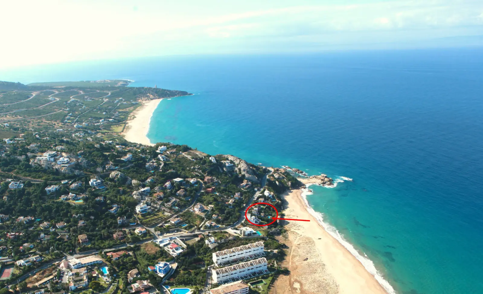 El Peñón - Ubicación foto aérea