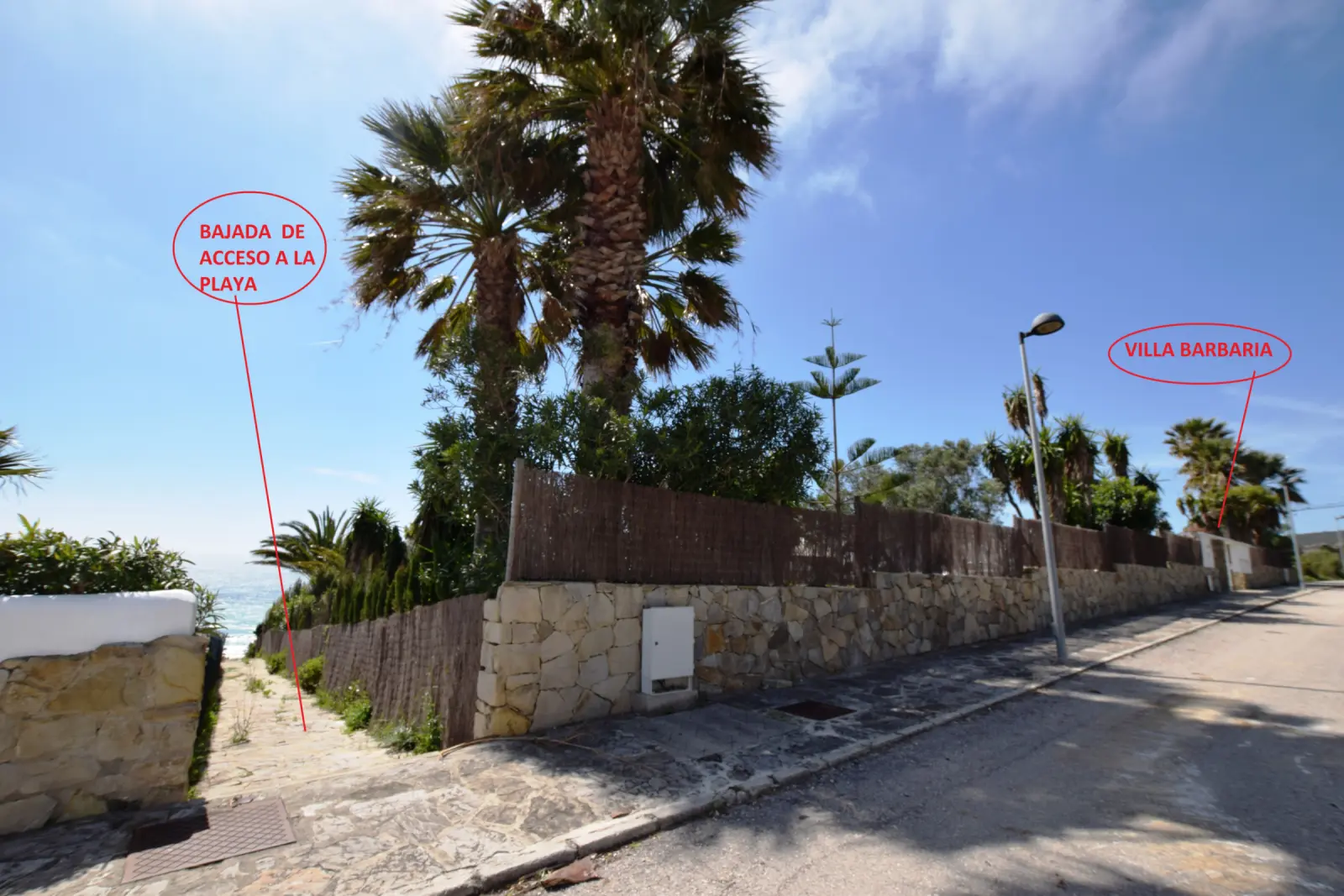 Barbaria - Acceso Playa